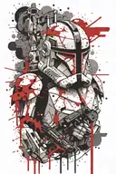 star wars clone trooper tattoo design idea