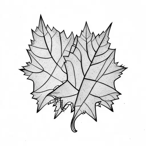 ivy leaves tattoo design idea