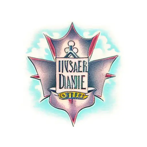 A street name sign tattoo design idea