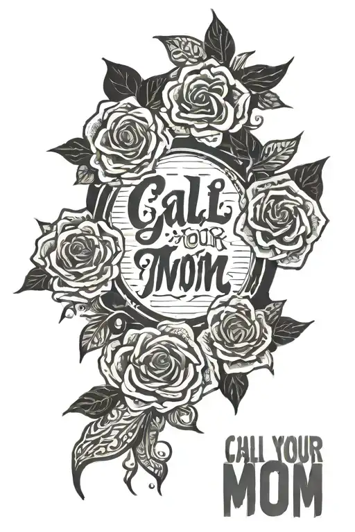 Noah Kahan 'Call Your Mom' lyrics "Save your Soul for Jesus" with a sunset tattoo design idea