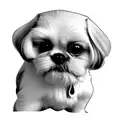 shih tzu tattoo design idea