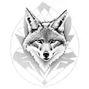 coyote tattoo design idea