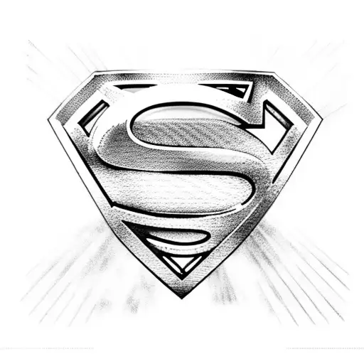 superman with lex luthor and metropolis in the background  tattoo design idea