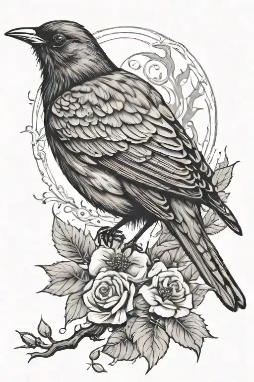 blackbird freedom dreamy tattoo tattoo design idea