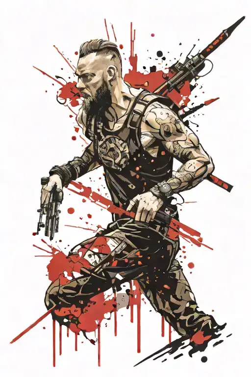 ragnar loothbrok tattoo design idea