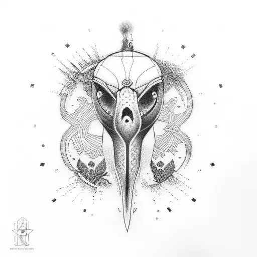 number 100 tattoo design idea