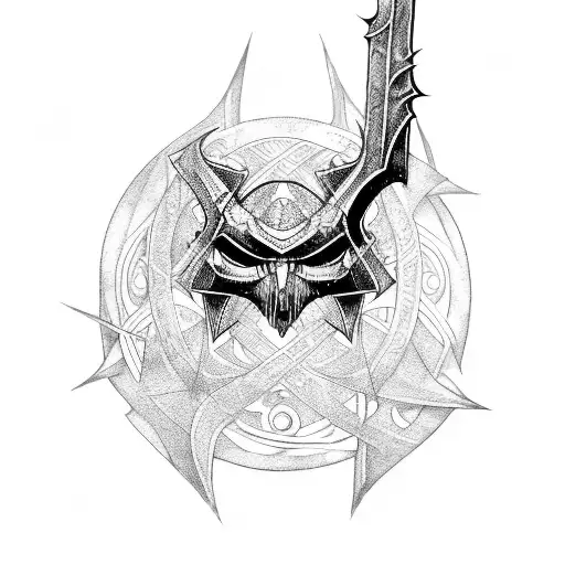 Skyrim gothic tattoo design idea
