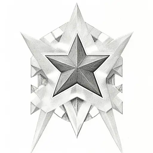 US Army star With 1986-2014 in roman numerals under it tattoo design idea