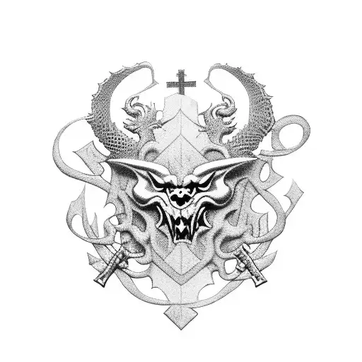 croatia, catholic, coat od arms tattoo design idea
