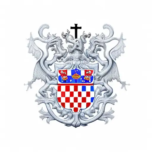 croatia, catholic, coat od arms tattoo design idea