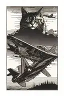 f14 tomcat on deck sunset background black grey tattoo tattoo design idea