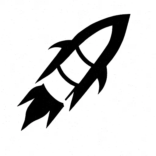 rocket tattoo design idea
