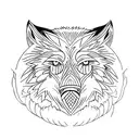 wolf and owl  tattoo design idea