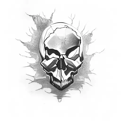 Art Skull Tattoo Stock Illustration  Download Image Now  Heavy Metal  Human Skeleton Computer Graphic  iStock
