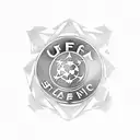 uefa champions league logo as a flower tattoo design idea