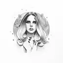 Lana del rey tattoo design idea