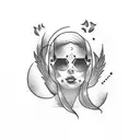 Lana del rey tattoo design idea