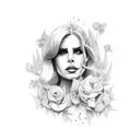 Lana del rey tattoo design idea