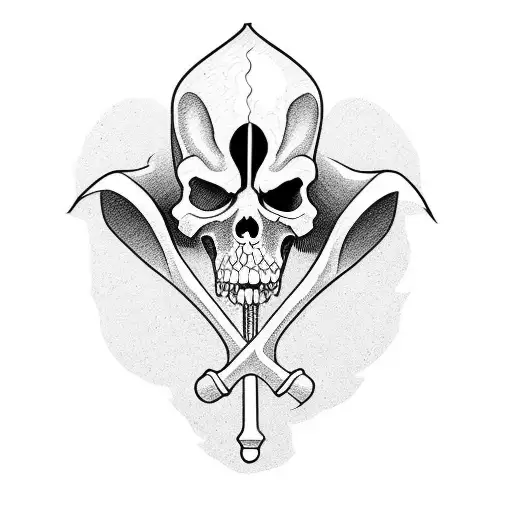 Grim Reaper tattoo design idea