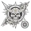 Antichrist tattoo design idea