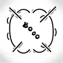 with the word "boo" on it tattoo design idea