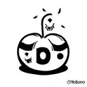 with the word "boo" on it tattoo design idea