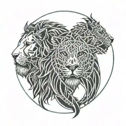 a virgo woman and a leo man for life, tattoo for 2 tattoo design idea
