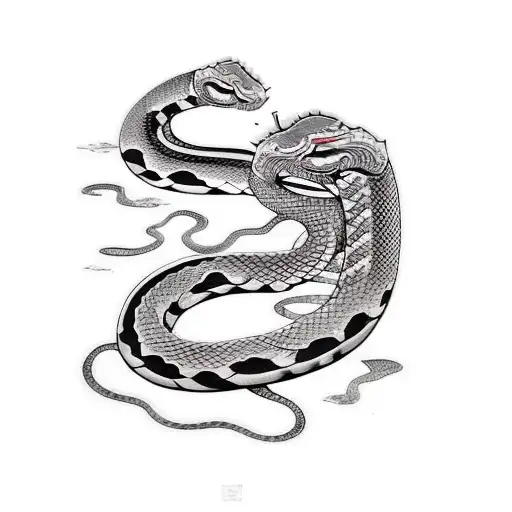 serpent tattoo design idea