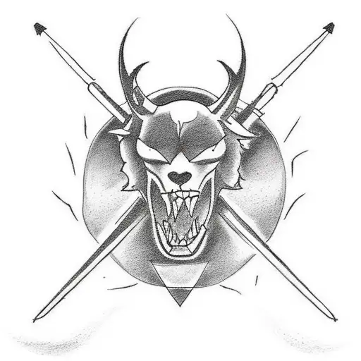 Incorporate the theme of running and crossfit into a tattoo design that portrays strength and determination. tattoo design idea