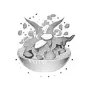 every milk will expire so toss your oatmeal and eat something new tattoo design idea