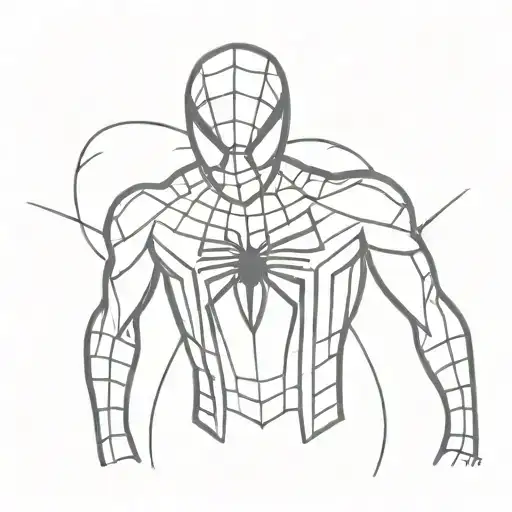 movie camara projecting spiderman logo tattoo design idea