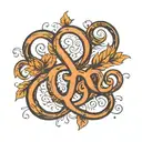 ampersand symbol made tattoo design idea
