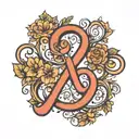 ampersand symbol made tattoo design idea