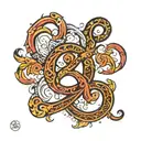 ampersand symbol made tattoo design idea