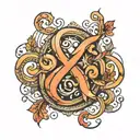 ampersand symbol made tattoo design idea