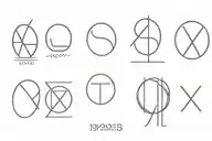 1963, 1966, and 1999 Roman numerals  tattoo design idea