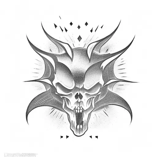 good vs evil tattoo design idea