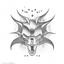 good vs evil tattoo design idea