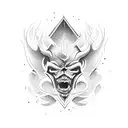 good vs evil tattoo design idea