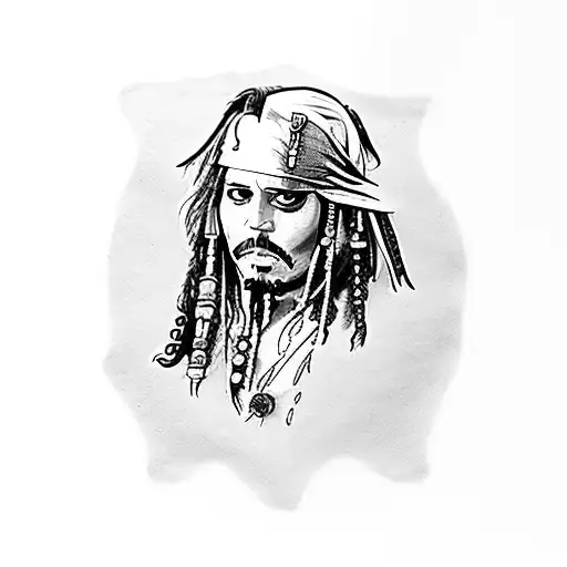 jack sparrow tattoo design idea