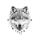 wolf pack alfa tattoo design idea
