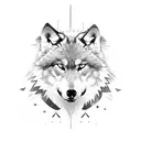 wolf pack alfa tattoo design idea