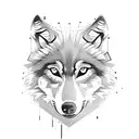 wolf pack alfa tattoo design idea