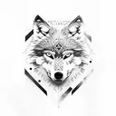 wolf pack alfa tattoo design idea