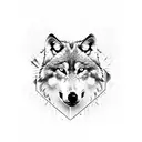 wolf pack tattoo design idea