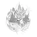 A nature-inspired tattoo with the name 'Aurora' hidden within the elements tattoo design idea