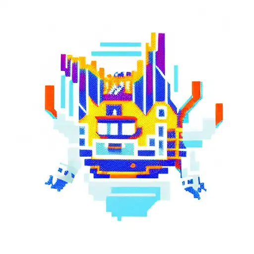 PIXEL ART SEGA tattoo design idea