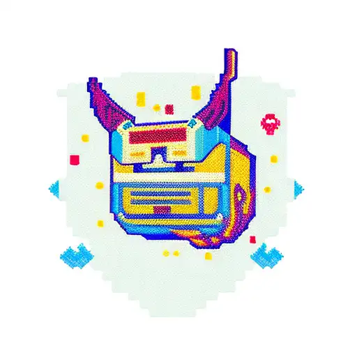 PIXEL ART SEGA tattoo design idea