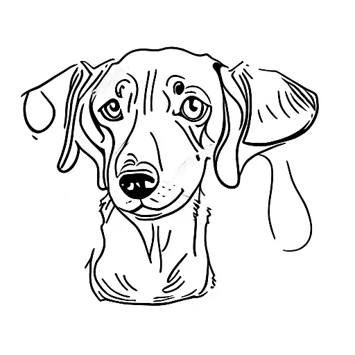 dachshund tattoo design idea