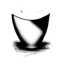 broken vase tattoo design idea